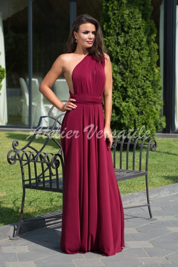 Rochie Versatila Bordo Intens