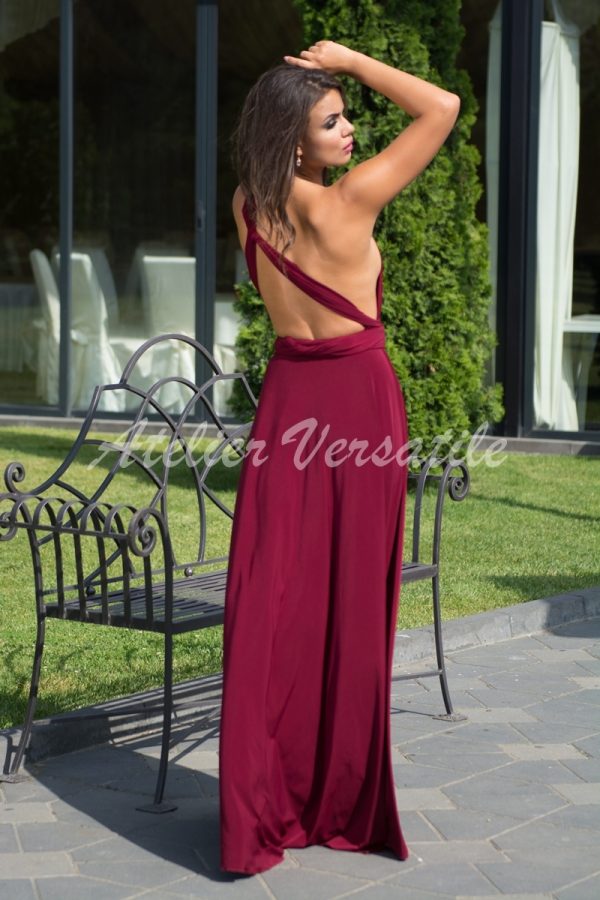 Rochie Versatila Bordo Intens