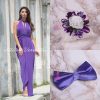 Pachet Rochie Versatila Pandora Lavanda [ Include Papion si Bratara ]
