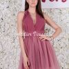 Rochie Versatila Tulle Roz Prafuit Intens
