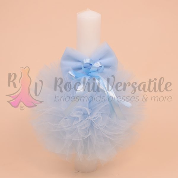 Lumanare Botez Tulle Blue