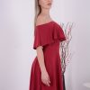 Rochie Eliza Scurta - Cranberry - imagine 2