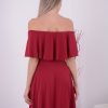 Rochie Eliza Scurta - Cranberry - imagine 3
