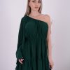 Rochie Scurta Amber - Verde Brad