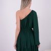 Rochie Scurta Amber - Verde Brad - imagine 4
