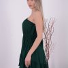 Rochie Scurta Amber - Verde Brad - imagine 3