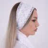 Esarfa dezgatit Mireasa - Model 12 - imagine 4